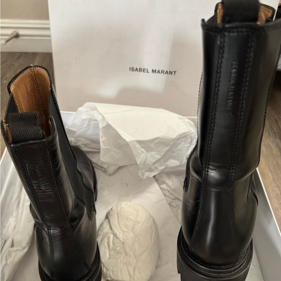 Isabel Marant Black Maxi Chunky Combat Boots size 41 - Picture 6 of 8